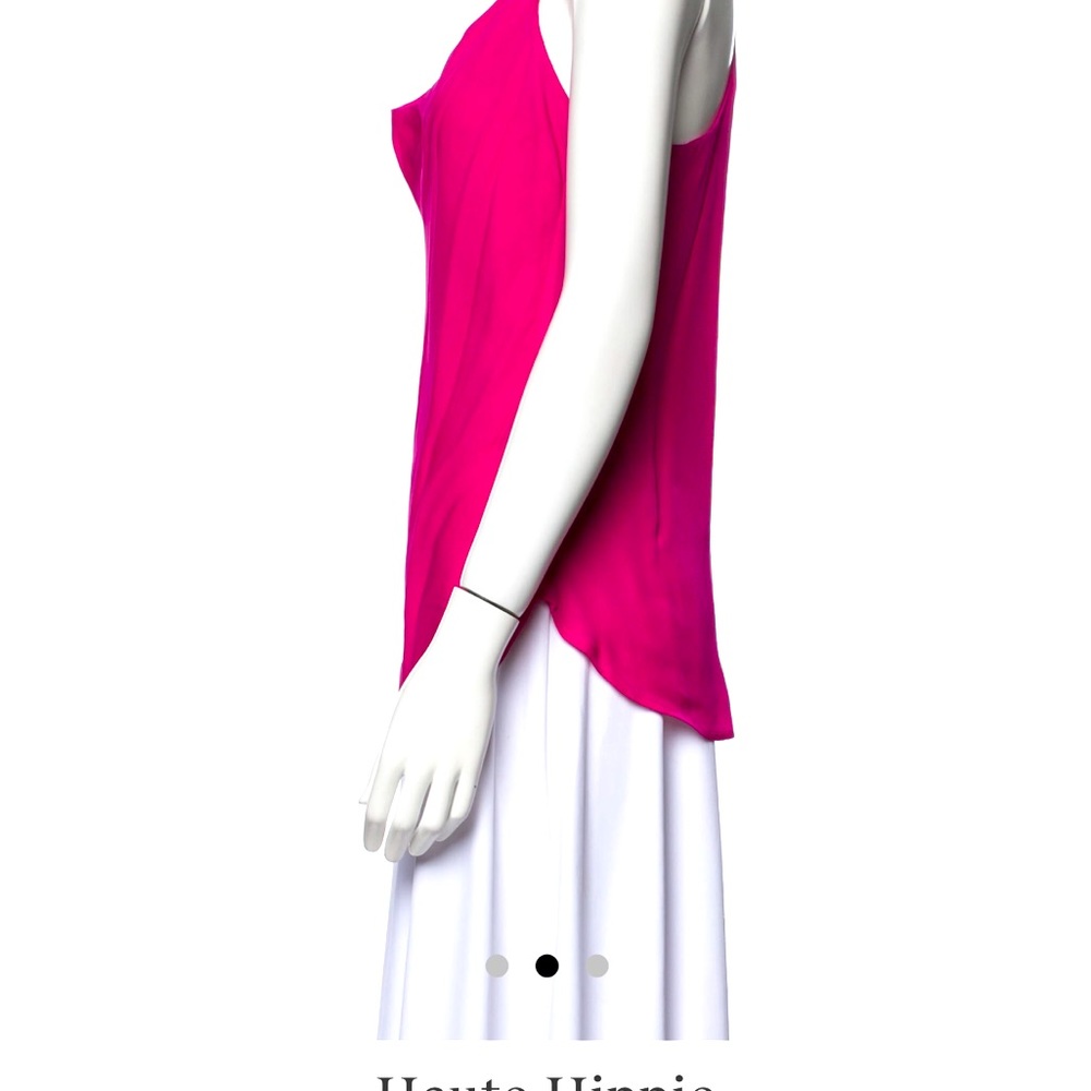 Haute Hippie hot pink/fuchsia 100% silk top - xs - Picture 2 of 3